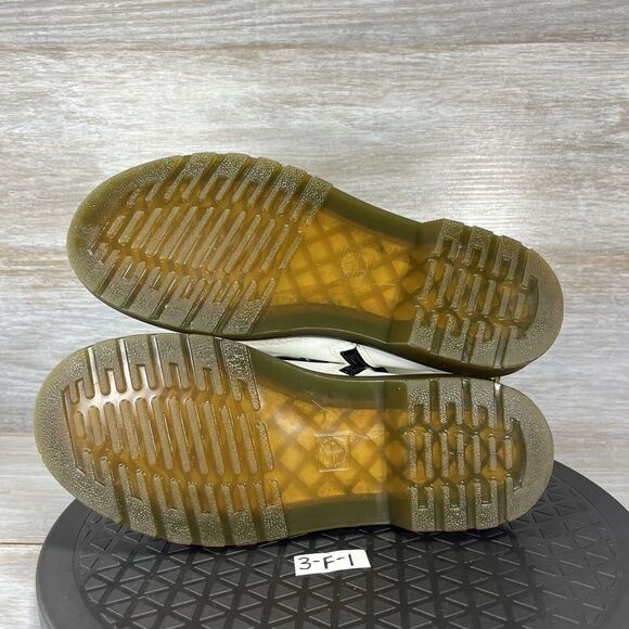 Dr. Martens Women's Zavala White Leather Lace Up Ankle Combat Boots Size 5 - Picture 9 of 9